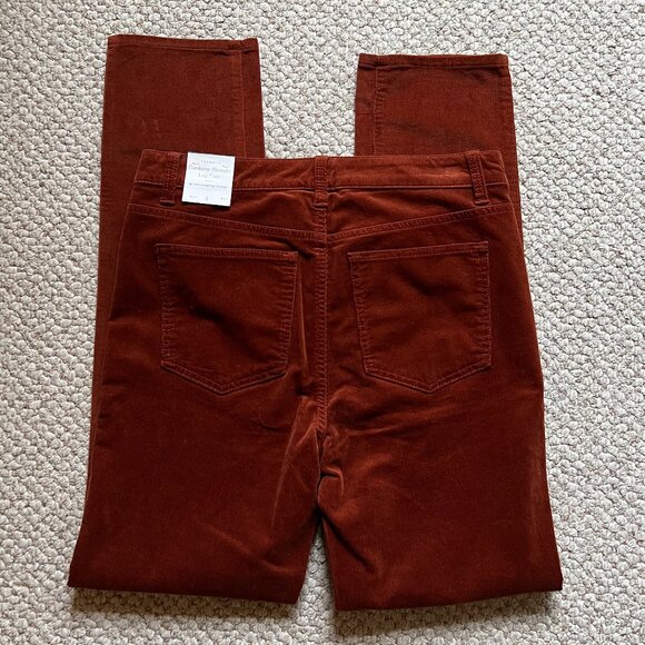 TALBOTS - Stretch Corduroy Straight Leg Pants - Copper -- NEW with Tag - Picture 2 of 12